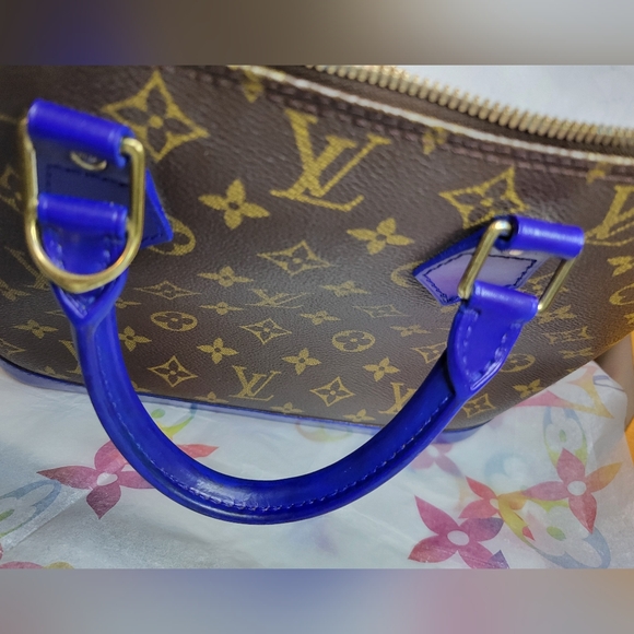 Authentic Vintage Louis Vuitton Alma PM VI0989, Very Good Condition, Cobalt Blue - Picture 14 of 16